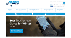 Desktop Screenshot of glidergloves.com