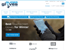 Tablet Screenshot of glidergloves.com